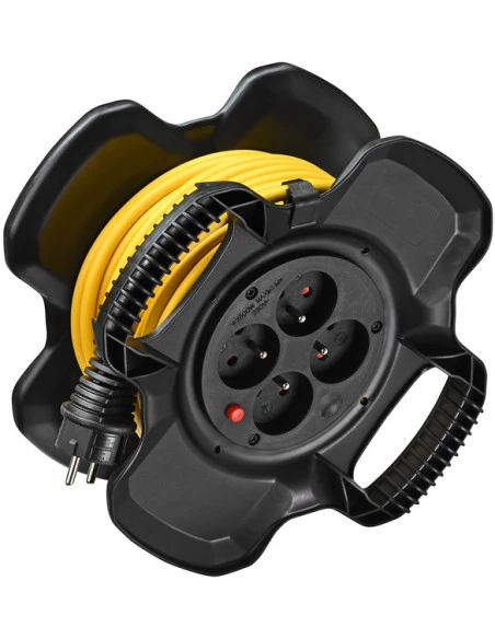 Brennenstuhl Brennenstuhl Enrouleur électrique Compact X-GUM 4 Prises 20m H05VV-F 3G1,5 | 1169721200 - Brennensthul | IFD Outillage 1 Brennenstuhl Brennenstuhl Enrouleur électrique Compact X-GUM 4 Prises 20m H05VV-F 3G1,5 | 1169721200 - Brennensthul | IFD Outillage